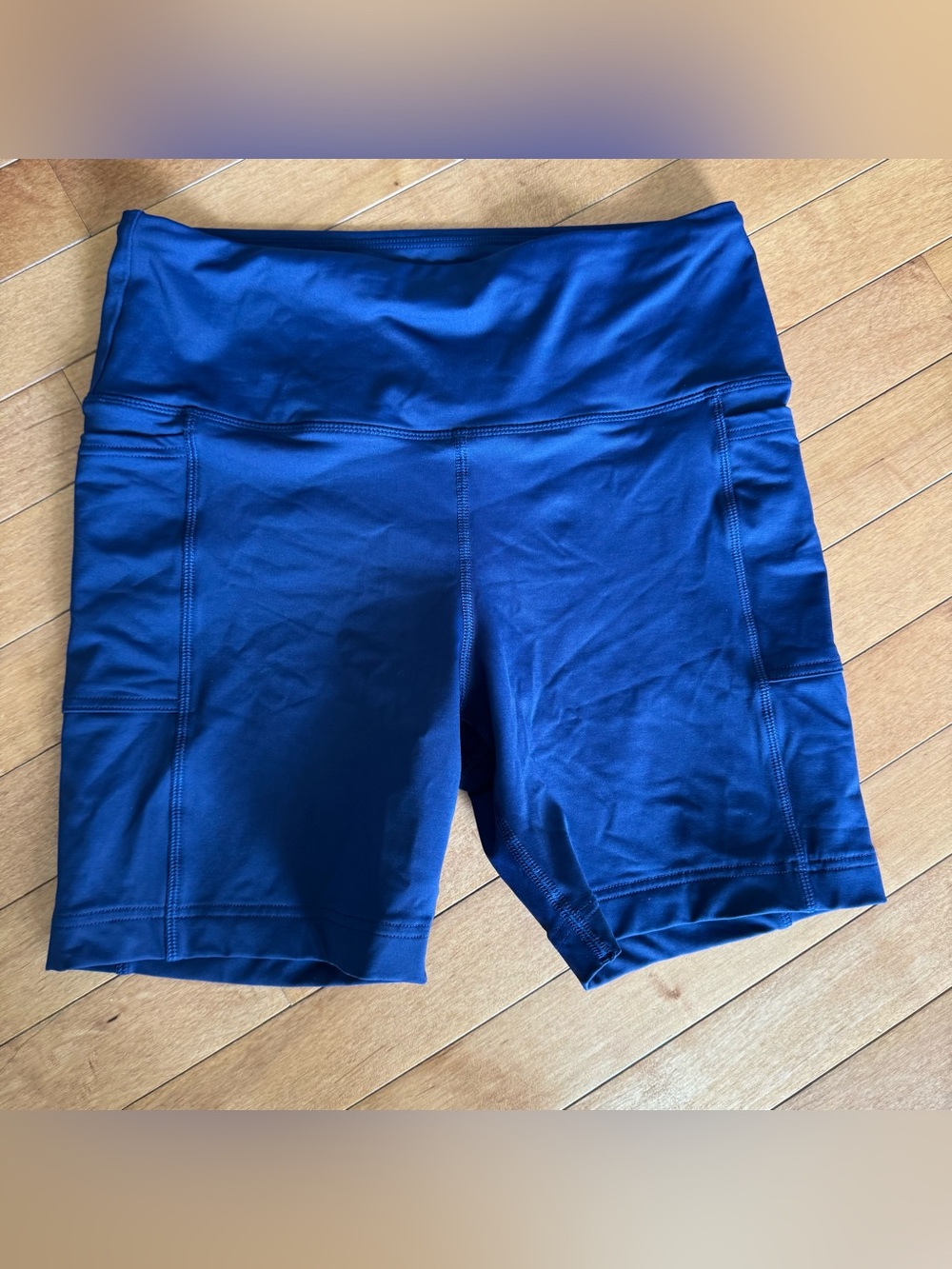 LANDS’ END Size Small 6/8 Navy Blue Swim Shorts Bottoms